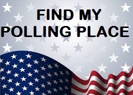 FIND MY POLLING PLACE INFORMATION LINK (FLAG IMAGE)